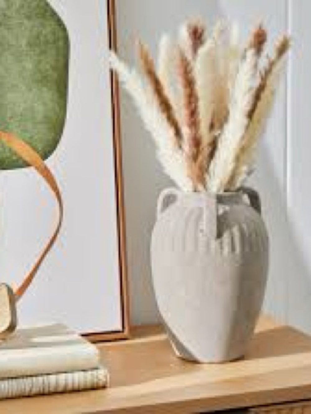 Pottery barn inspired 

BHG Three Handled Ceramic Vase, 10", Ivory - Picture 2 of 6
